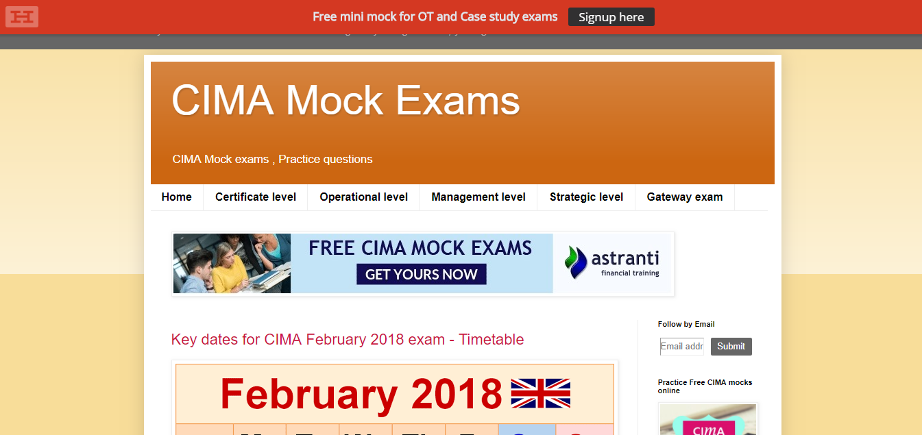 CIMA Mock Exams